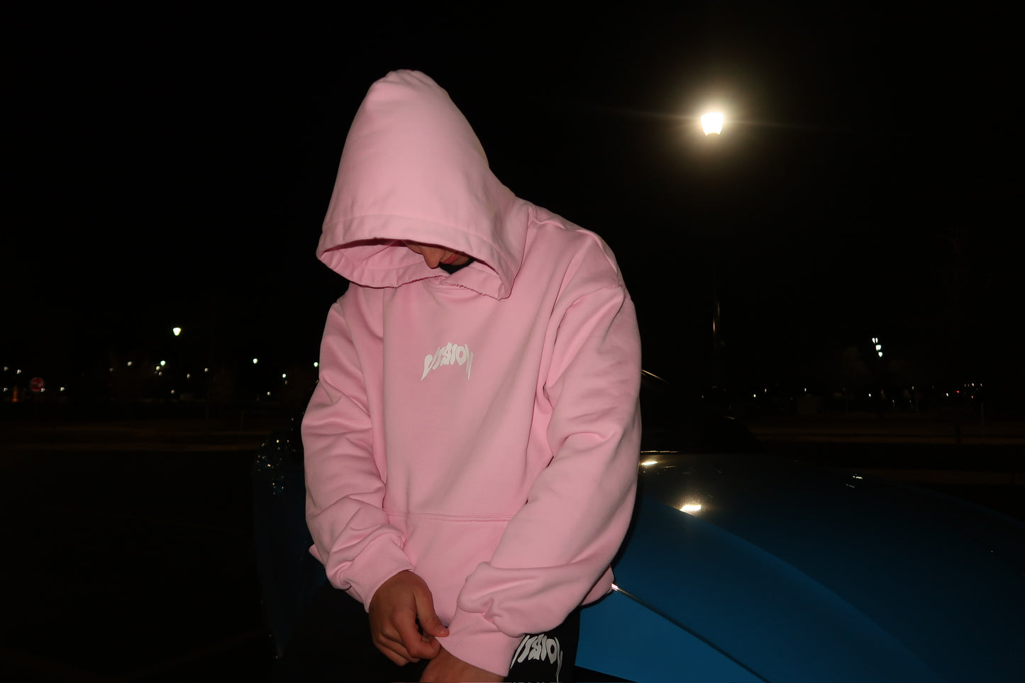 OVERSIZED "LIGHT PINK" VIZN HOODIE