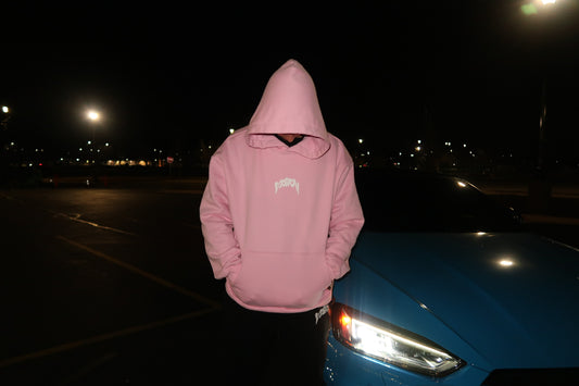 OVERSIZED "LIGHT PINK" VIZN HOODIE
