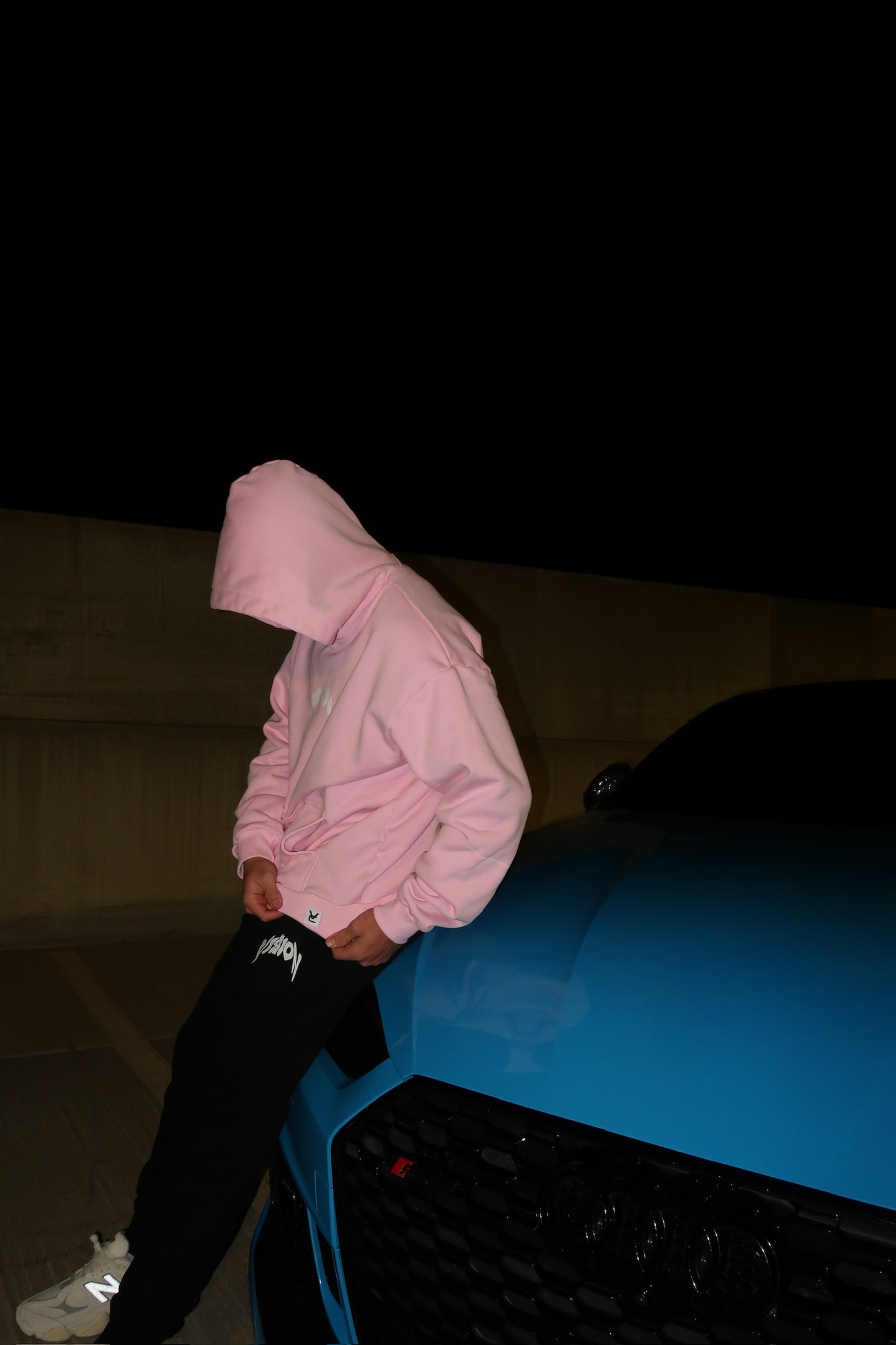 OVERSIZED "LIGHT PINK" VIZN HOODIE